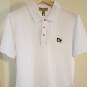 Brand New White Burberry Polo